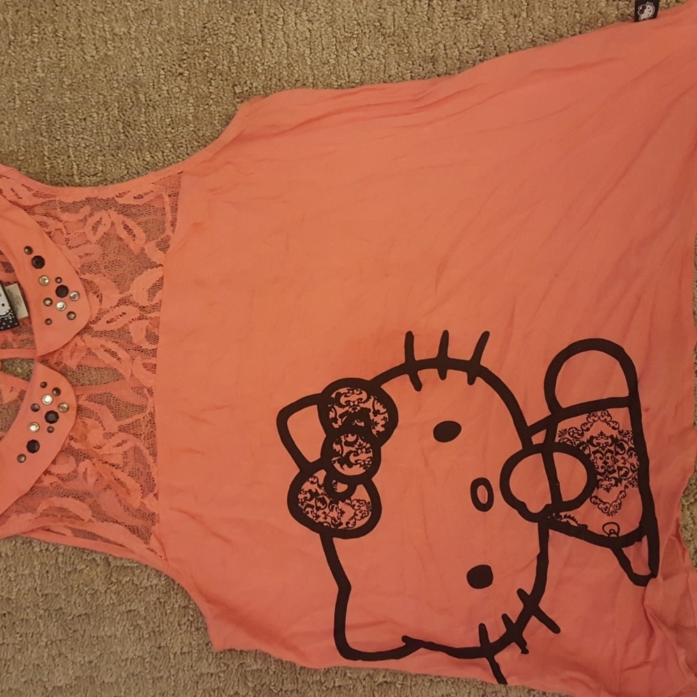 Cute Pale Pink Hello Kitty Tank Top